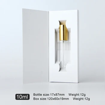 12 piese/lot 10ml Portabil Sticla de Parfum Spray Sticle pachet eșantion containere goale Mini sticle returnabile