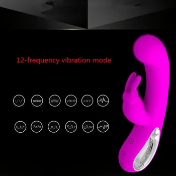 12 Viteza Vibrator G-spot Vibrații Iepure Vibratoare, jucarii Sexuale pentru Femei Penis artificial Vibratoare, Sexo Clitoris Clitoris Iritarea Stimulator