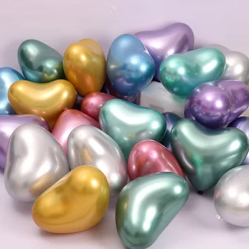 12 țoli 50pcs Baloane Metalice Avansate Gri Balon cu Ridicata Intermitent Balon de Metal Gros de Mărgăritar Metal Decor de Nunta