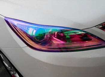 120*30cm Strălucitoare Cameleon Auto Styling Auto faruri Stopuri film Translucid luminile s-au Schimba Culoarea Mașină de film Autocolante