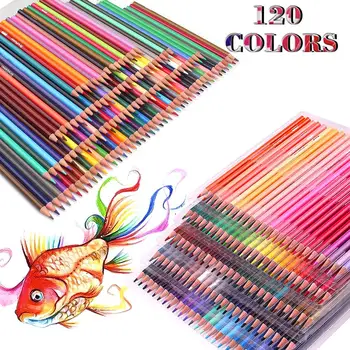 120 de Colorat Creioane Ascuțite Prealabil pe bază de Ulei Culori Asortate Arta Creioane set