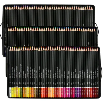 120 De Culori Profesionale Ulei De Creioane Colorate Set Schiță Creion Non-Toxice Lemn Moale Luminoase De Culoare Creion Artist Vopsea Rechizite Școlare