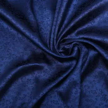 120cm*100cm albastru inchis Antic pânză de mătase dragon super moale brocart de mătase tesatura de îmbrăcăminte PENTRU diy material de calitate