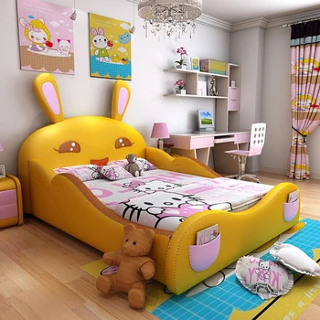 120cmX200cm 4sizes dormitor copii mobilier modern, pat mare dublu cadru cu 3 culori opțional