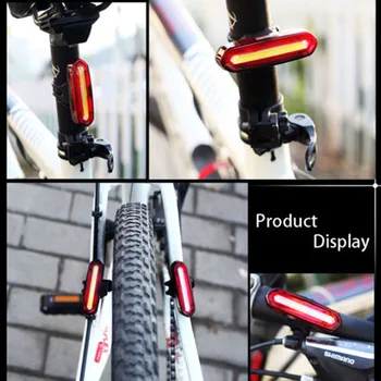 120Lumens USB Reîncărcabilă Biciclete Lumina din Spate Ciclism LED Stop Impermeabil MTB Biciclete Rutier Coada de Lumină Spate Lampă pentru Biciclete