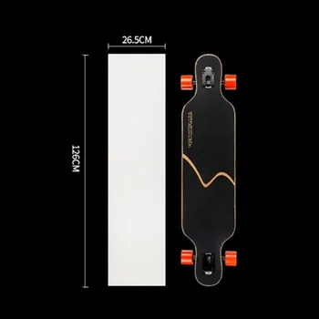 126*26cm Longboard Șmirghel Clar Longboard Skate Scuter Șmirghel Autocolant Skateboard Îngroșat Prindere Banda