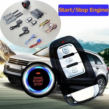 12buc/set 12V auto start stop motor butonul de ESP de la distanță autostart /vibrații șoc/led-uri senzor de lumina/deschidere portbagaj sistem de alarmă