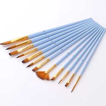 12buc/set nailon vopsea set perie cu ventilator în formă de acuarelă pen set rechizite