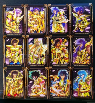 12buc/set Saint Seiya Suflet de Aur Semne ale Zodiacului Jucarii Hobby-uri Hobby-ul de Colecție Colectia de jocuri Anime Carduri