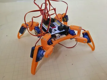 12DOF 8DOF 3D de Imprimare de 4 picioare de Direcție Motor Robot, Spider Man cu Controler Bluetooth Comptiable Ardui de Conducere Consiliul de DIY Kituri