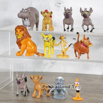 12pcs De Desene animate the Lion Guard Regele Copil Simba PVC Cifrele de Acțiune Bunga Beshte Fuli Ono Figurine Papusa pentru Copii Jucarii pentru Copii Baieti