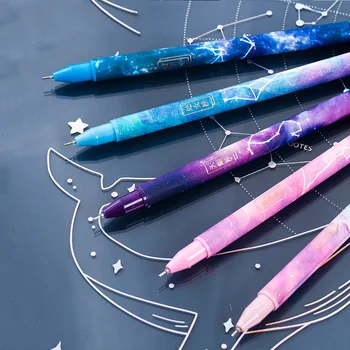 12pcs Kawaii Cerul Înstelat Pix cu Gel Set Creativ de Culoare Constelație Pixuri pentru Copii Fata de Cadou de Școală, Rechizite de Birou Papetărie Drăguț