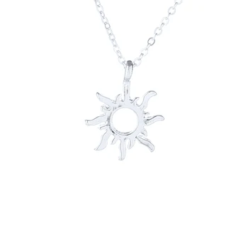 12pcs Nou Sosit Moda Bijuterii Argint Culoare pentru Totdeauna Soarele de Vară Chocker Colier Pandantiv Pentru Femei Fata