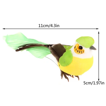 12PCS Păsări False Ambarcațiuni Artificiale Spuma Pene Mini Decor Masa Petrecere in Gradina Decoratiuni de Nunta Păsări de Simulare