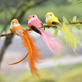 12pcs Simulare Păsări Artificiale, Pene Spuma Porumbei Nunta Ziua Îndrăgostiților PXPC