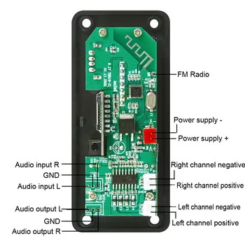 12v 50W Player MP3 Decoder Bord Ecran Color Bluetooth 5.0 Amplificator TF Radio USB Modul de Înregistrare Pentru Car Audio de Boxe DIY