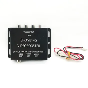 12V Auto de la 1 La 4 Ieșire Video Spliter Amplificator Amplificator de Semnal pentru DVD/LCD/TV Monitor