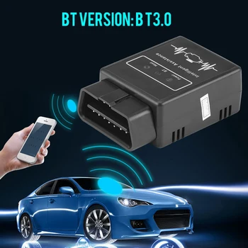 12V KW912 16 pini OBD II bluetooth 3.0 Auto Universal Auto de Diagnosticare Scaner Instrument Adaptorul de Interfață pentru Android/PC Negru