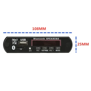 12V MP3 WMA Decoder Bord Modul Audio USB, TF, Bluetooth Radio 5.0 Muzică Wireless Car MP3 Player Cu Telecomanda Pentru Masina