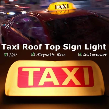 12V rezistent la apa de Sus Semn Magnetic Metru Taxi Lampa LED TAXI, Lampă de Semnal