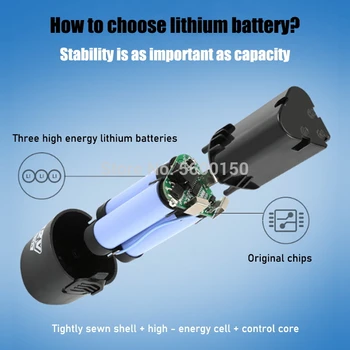 12V uz Casnic baterie Reîncărcabilă Litiu Pot fi folosite ca Instrumente de Putere Electric Șurubelniță, burghiu Electric Baterie Li-ion
