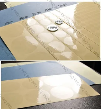 13/16/19/25/32/50mm Clar Autocolant Transparent,rotund Nunta Autocolant de plastic transparent, Autocolant,transparent rotund Eticheta Autocolant