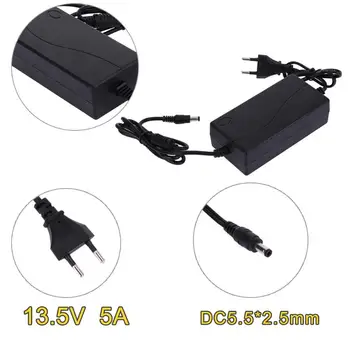 13.5 V 5A AC-DC Adaptor de Alimentare Dual Cablu Convertor Universal 5.5x2.1-2.5 m
