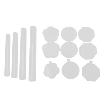 13Pcs Lipici Mucegai Diy Multi-Strat de Rotație Cutie de Depozitare Suprapuse de Bijuterii Caseta de Bijuterii Rama Ornament Mucegai Silicon