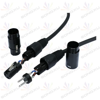 14pcs/lot DMX Cablu de 1,5 m/5 ft lungime de 3-pin de Semnal XLR Conexiune DMX512 Etapa Luminii DMX Cablu de sex Masculin la Feminin/SX-AC022