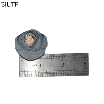 15 buc/lot 3.0 cm 3D Mini Satin Floare de Lalea CU/FARA Aliaj de Par Clip Minunat HairBand Accesorii TH242
