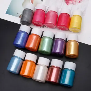 15 Culori Mică de Pulbere de Rasina Epoxidica Vopsea Perla Pigment Natural Mica Minerale DIY Accesorii Bijuterii Face Praf