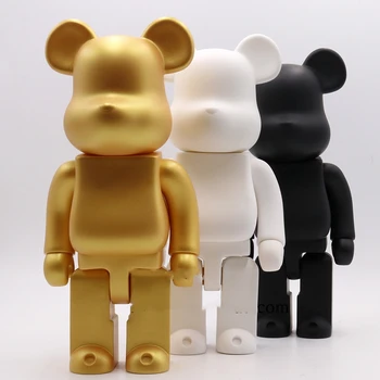 15 NOI stiluri de 11inch 28cm 400% de Aur Fi@rbrick Moda DIY Jucărie PVC ursulet figurina de Colectie Model de Jucărie pentru copii cadouri