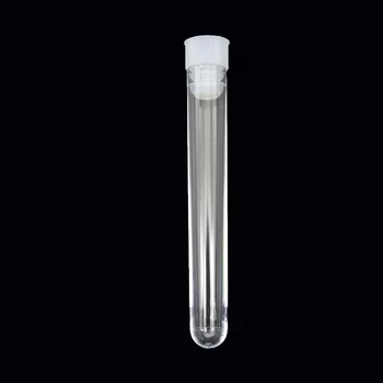 15 X 100 mm material Plastic Greu Eprubetă cu Capac din Plastic Transparent Școală Tub de Testare de Laborator Instrument Rotund Sticla 10pc / Set