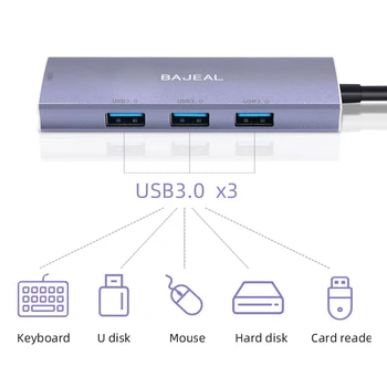 15 în 1 USB de Tip C HUB Pentru Macbook Pro Accesorii Laptop Cu o putere de 10W Wireless Notebook Taxa Docking Station Tip C Hub pentru HDMI