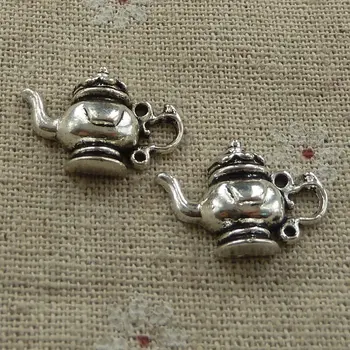150 de piese de argint tibetan ceainic farmece 22x15mm #2624