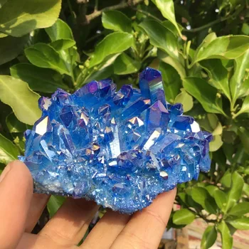 150G Albastru Frumos aura cristal de cuarț cluster de cristal de Rocă cluster specimen
