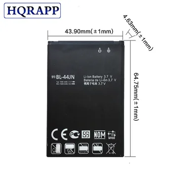 1540mAh BL-44JN Baterie Pentru LG Optimus Black P970 MS840 L5 P690 C660 P693 P698 E510 E610 E615 E612 E730 E400 Baterie