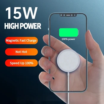 15W Magnetic Wireless Încărcător Rapid Tip C ,Standard de QI de Încărcare receptor Pentru iPhone Airpods Rapid Încărcător, Pentru Huawei, Xiaomi