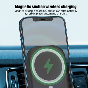 15W Qi Rapid de Încărcare Magnetic Suport Auto pentru iPhone de 12 Telefon Montare Stație de Inducție Încărcător Wireless Stand Accesorii