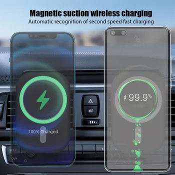 15W Qi Rapid de Încărcare Magnetic Suport Auto pentru iPhone de 12 Telefon Montare Stație de Inducție Încărcător Wireless Stand Accesorii