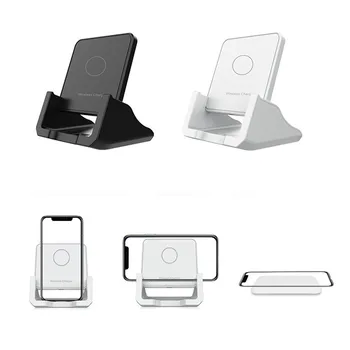 15W QI Rapid Încărcător Wireless Stand Pentru iPhone 12 360° Film Retractabile, Suport cu Suport pentru Telefon de birou Stație de Încărcare