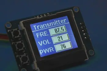 15W Transmițător FM PLL Stereo audio 76 MILIOANE-108 MHz ecran LCD Digital de Radio post de radio Receptor 1-15W reglabil