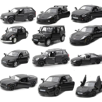 16 Stiluri de 1:36 Negru Modelul de Simulare Auto Vehicule turnat sub presiune din Aliaj de Metal Pentru SUV Super-Masina Sport G63 Q7 Cadou Jucărie Pentru Copii V031