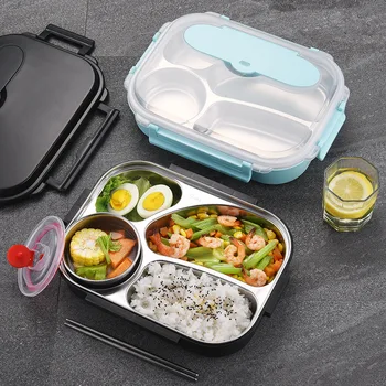 1600ml Portabil Stil Japonez Pachețelul Sănătos Eco-Friendly Microunde Bento Alimentare Container de Depozitare