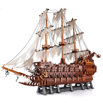 16016 Olandezul Zburător Olanda Corabia Creator Piratii din Caraibe Barca Lepining Blocuri Caramizi Model de Barca Jucarii