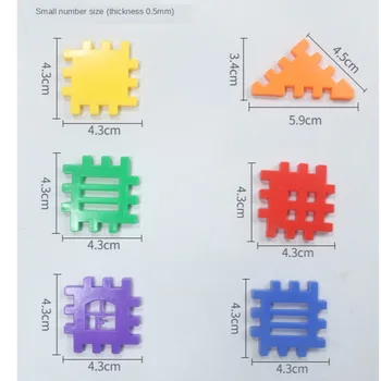 160Pcs/set DIY Puzzle Casa de Blocuri de plastic introduce bloc casa grup asamblate educație jucarie Copii cadou