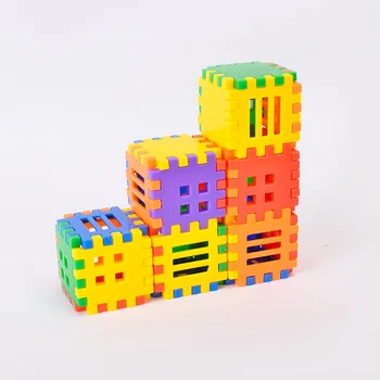 160Pcs/set DIY Puzzle Casa de Blocuri de plastic introduce bloc casa grup asamblate educație jucarie Copii cadou