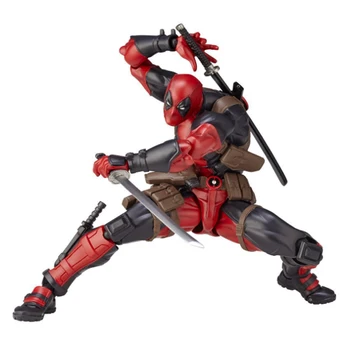 16cm X-Men Deadpool Statuie Model Figura Varianta Mobile Super-Eroi Cifrele de Acțiune Dead Pool cu Arme Copii DIY Cadou Jucarii