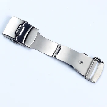 16mm 18mm 20mm 24mm Oțel Inoxidabil Watchbands Implementare Catarama Incuietoare argintie Ceas Catarama curea de Ceas Catarama Fold Curea Incuietoare