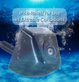 170 Grade Lentilă Ochi de Pește Starlight Viziune de Noapte Spate Vehicul / Vedere din Față Foto low-light nivel 15m vizibile Camera Auto